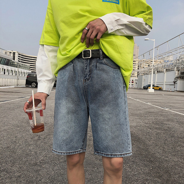 Divatos férfi farmer rövidnadrág világos és sötét színekben