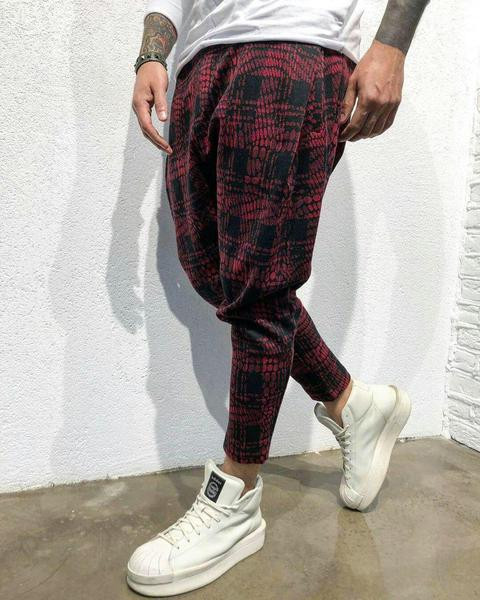 Aktuális férfi kockás nadrág több színben