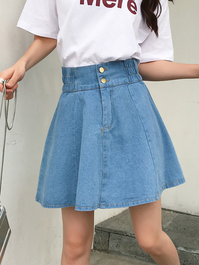 Μοντέρνα φούστα παντελόνι denim