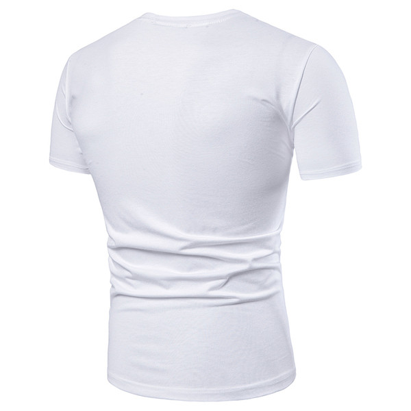 Alkalmi férfi póló rátéttel, három színben