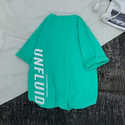 Férfi póló széles modell több színben felirattal