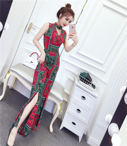 Színes női overál két színben hasítékkal