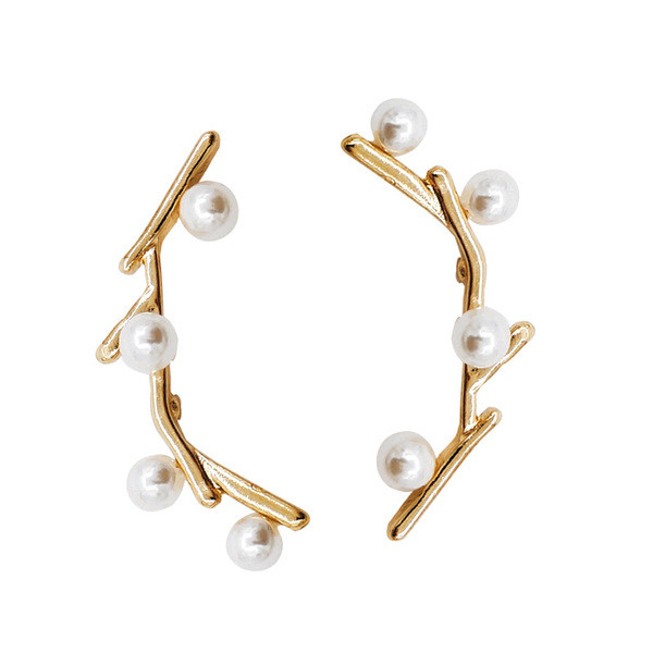 Új modell női fülbevaló arany színű gyöngyökkel