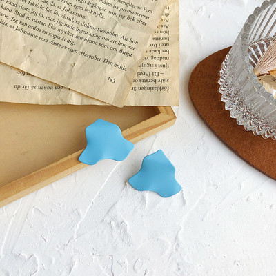 Alkalmi női fülbevaló kék és sárga színben