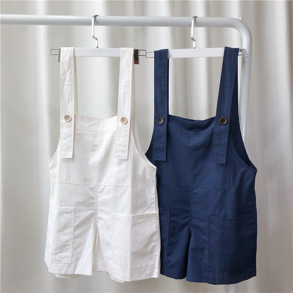 Alkalmi női overall, kék és fehér színben