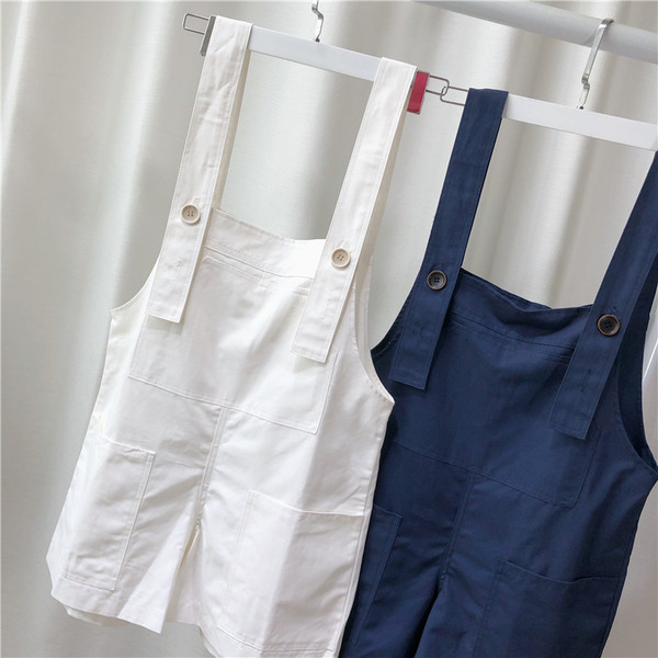 Alkalmi női overall, kék és fehér színben