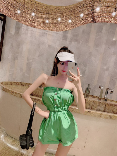 Γυναικεία σαλοπέτα σε πράσινο, μαύρο και πορτοκαλί χρώμα