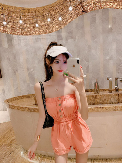 Γυναικεία σαλοπέτα σε πράσινο, μαύρο και πορτοκαλί χρώμα