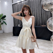 NOU Rochie elegantă de damă cu decolteu în V în mai multe culori