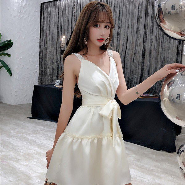 NOU Rochie elegantă de damă cu decolteu în V în mai multe culori