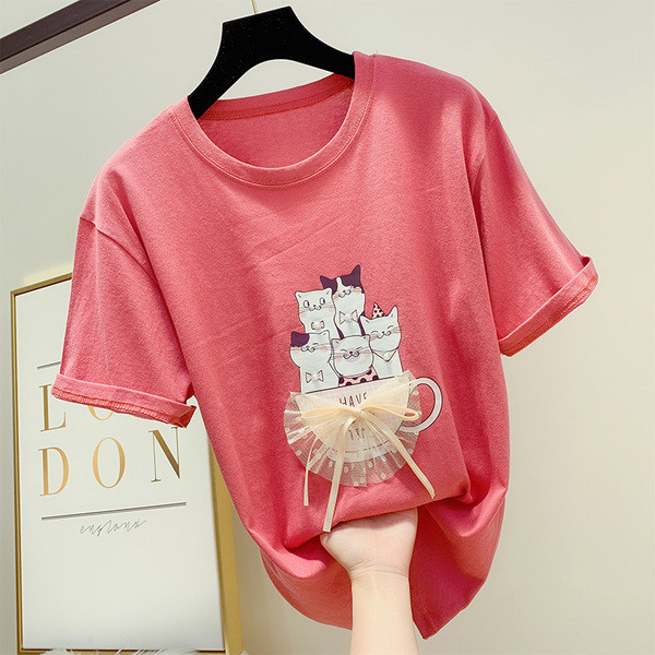 Modern női blúz rátéttel és tüllel több színben