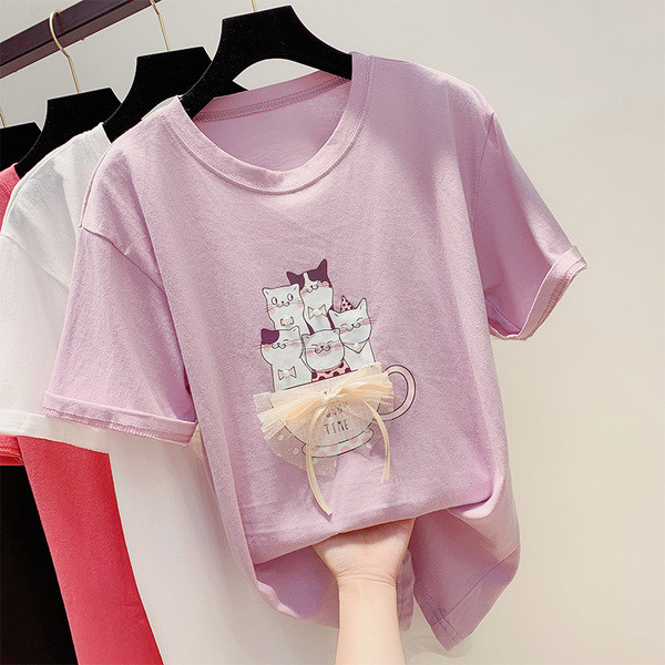 Modern női blúz rátéttel és tüllel több színben