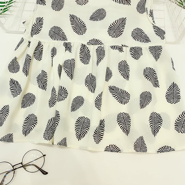 Maieu modern de damă cu bretele largi în trei culori cu model