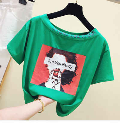 Καθημερινή γυναικεία μπλούζα με εφαρμογή και επιγραφή σε τρία χρώματα