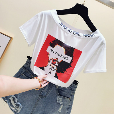 Καθημερινή γυναικεία μπλούζα με εφαρμογή και επιγραφή σε τρία χρώματα