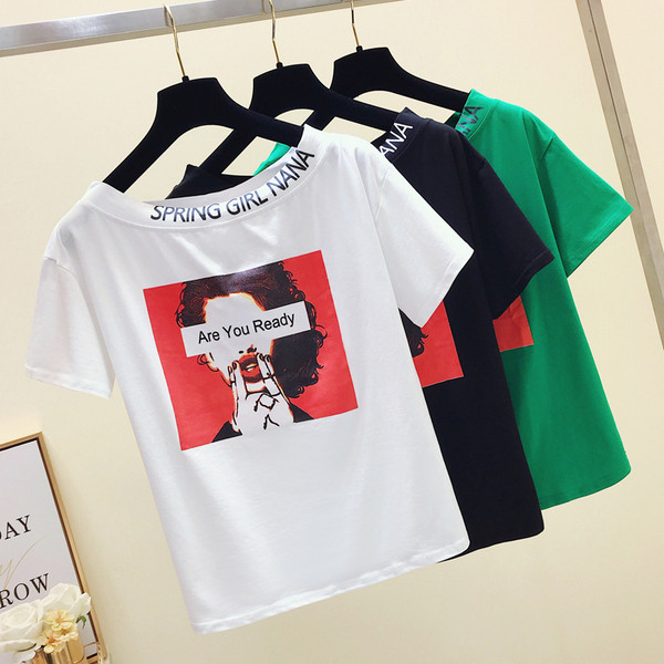 Καθημερινή γυναικεία μπλούζα με εφαρμογή και επιγραφή σε τρία χρώματα