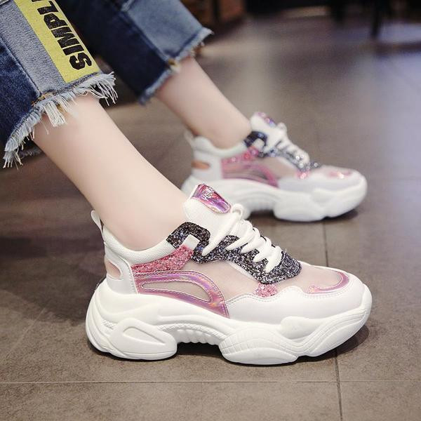 Casual γυναικεία αθληθηκά παπούτσια σε λευκό χρώμα