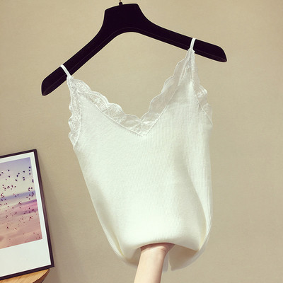 Maieu modern de damă cu dantelă a frecat culorile