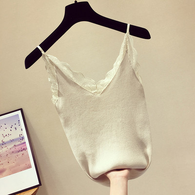 Maieu modern de damă cu dantelă a frecat culorile