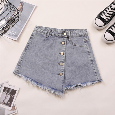 Σύγχρονη γυναικεία φούστα σε μπλε και μαύρο χρώμα