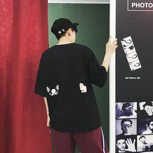 Tricou barbatesc modern cu buzunare si aplicatie in mai multe culori