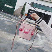 Geanta de dama de zi cu zi cu flamingo in trei culori