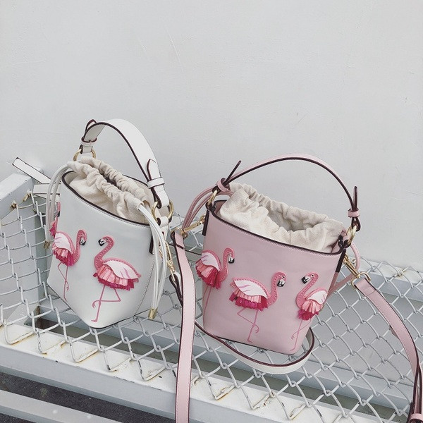 Geanta de dama de zi cu zi cu flamingo in trei culori