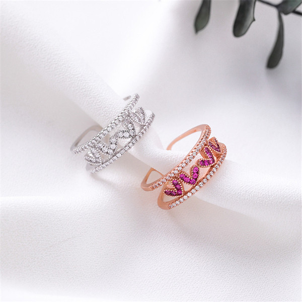 Modern női gyűrű két színben