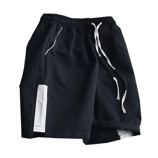 Pantaloni scurți pentru bărbați în alb-negru