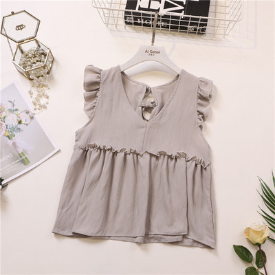 Modern női felső V-nyakkal, több színben