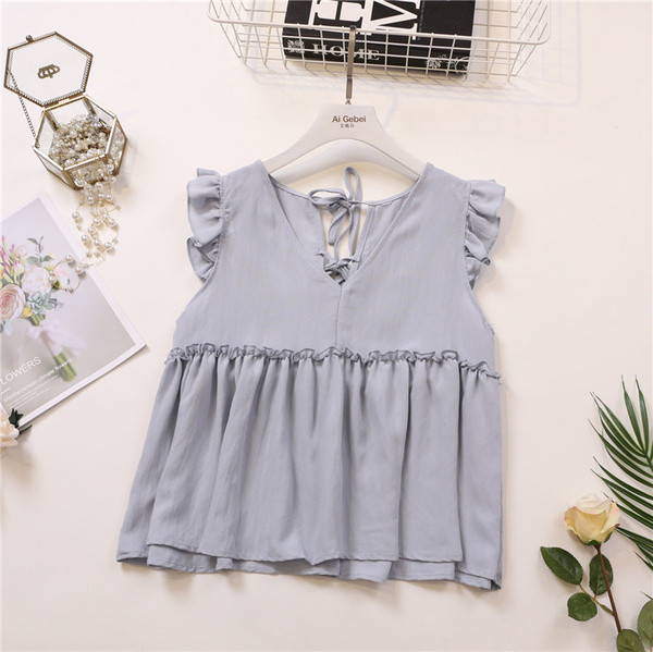 Modern női felső V-nyakkal, több színben