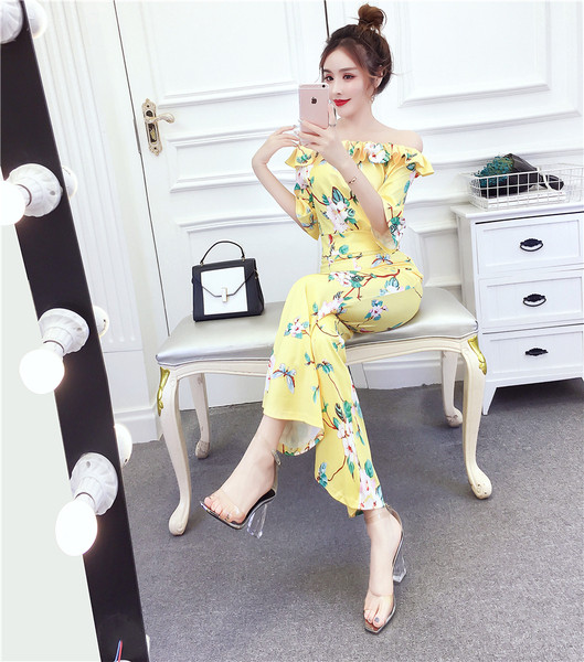 Γυναικείες κομψές φόρμες με υψηλή μέση σε δύο χρώματα