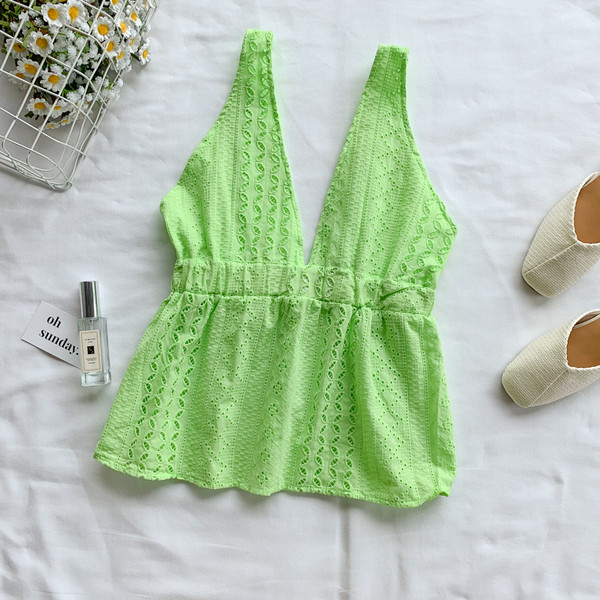 Maieu modern de damă cu decolteu în V în mai multe culori