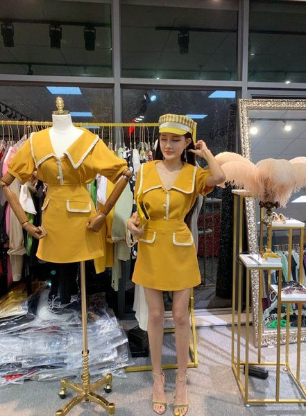 Set fusta si camasa de dama in doua culori