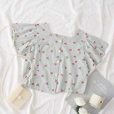 Bluză de damă modernă cu nasturi în cinci culori