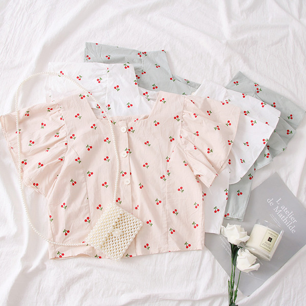 Bluză de damă modernă cu nasturi în cinci culori