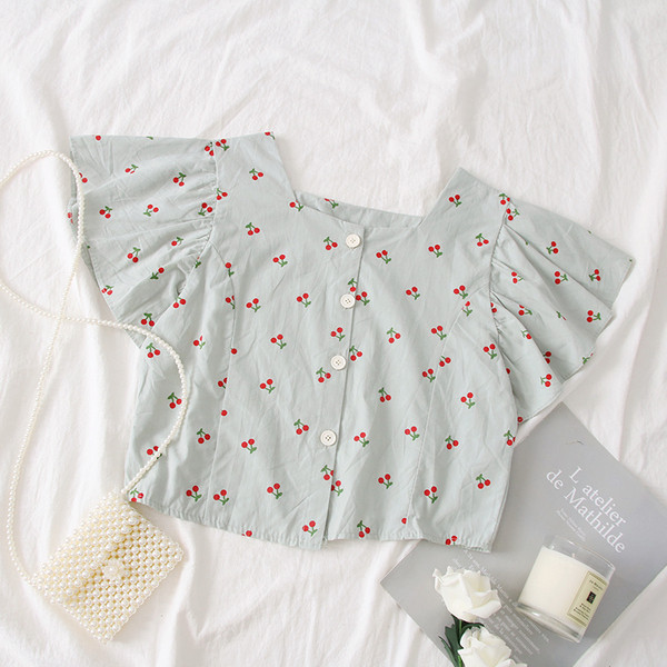 Bluză de damă modernă cu nasturi în cinci culori