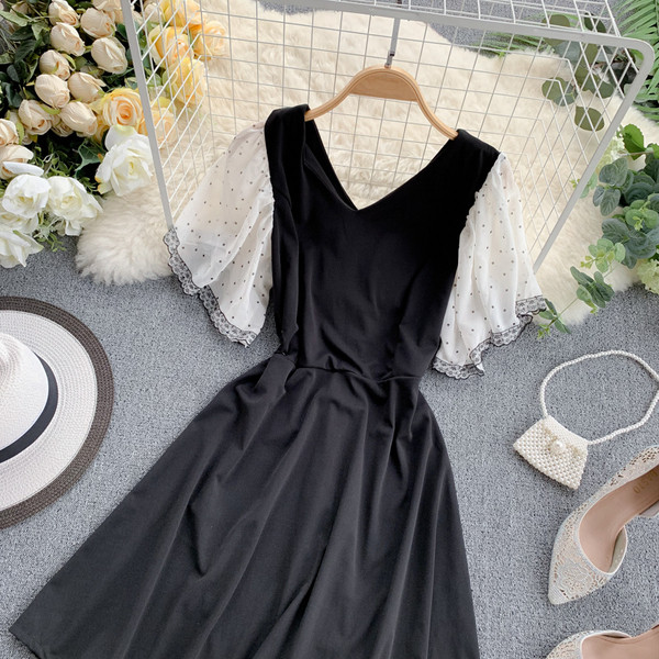 Rochie moderna de dama de culoare neagra