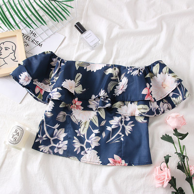 Κομψή γυναικεία μπλούζα σε διάφορα χρώματα με floral μοτίβα