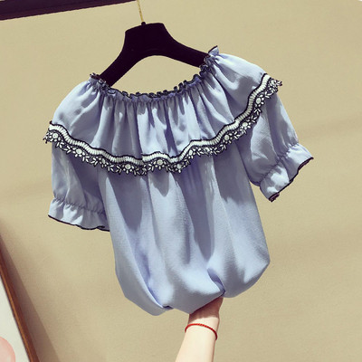 Alkalmi női blúz O-nyakkal, három színben