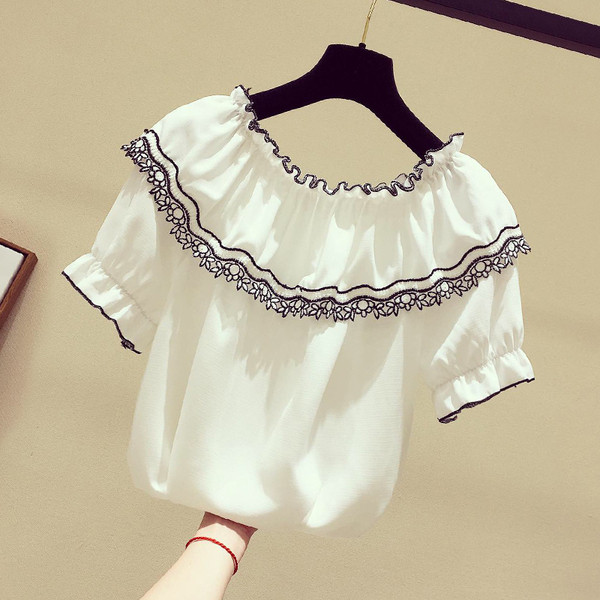 Alkalmi női blúz O-nyakkal, három színben