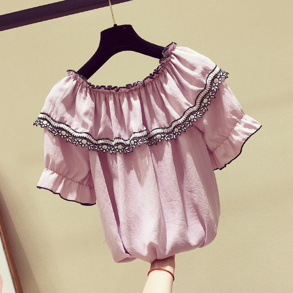 Alkalmi női blúz O-nyakkal, három színben