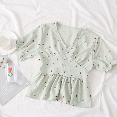 Bluza casual dama in mai multe culori cu decolteu in V