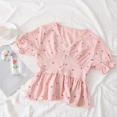 Bluza casual dama in mai multe culori cu decolteu in V