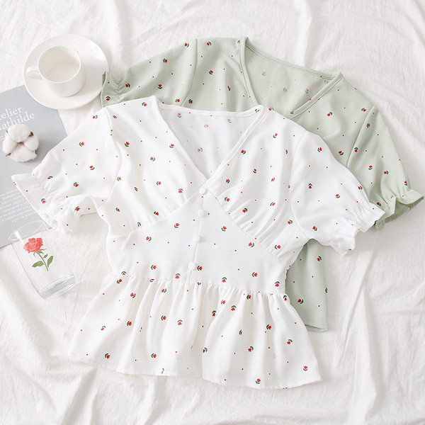 Bluza casual dama in mai multe culori cu decolteu in V