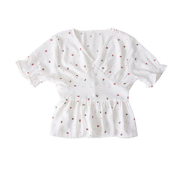 Bluza casual dama in mai multe culori cu decolteu in V