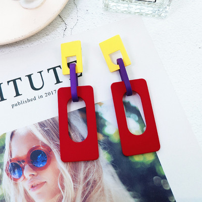 Дълги дамски обеци в четири цвята