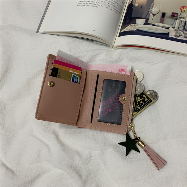 Portofel mic de dama cu aplicare in mai multe culori