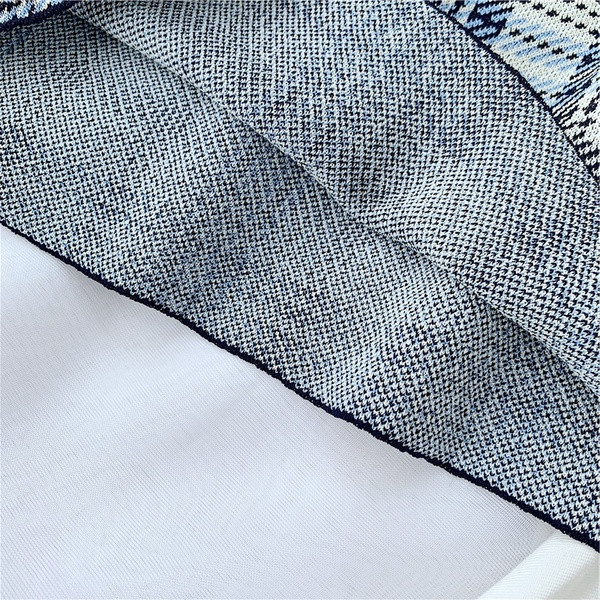 Női lezser felső, kék pántokkal