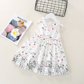 Modern szabású fehér gyerekruha lányoknak